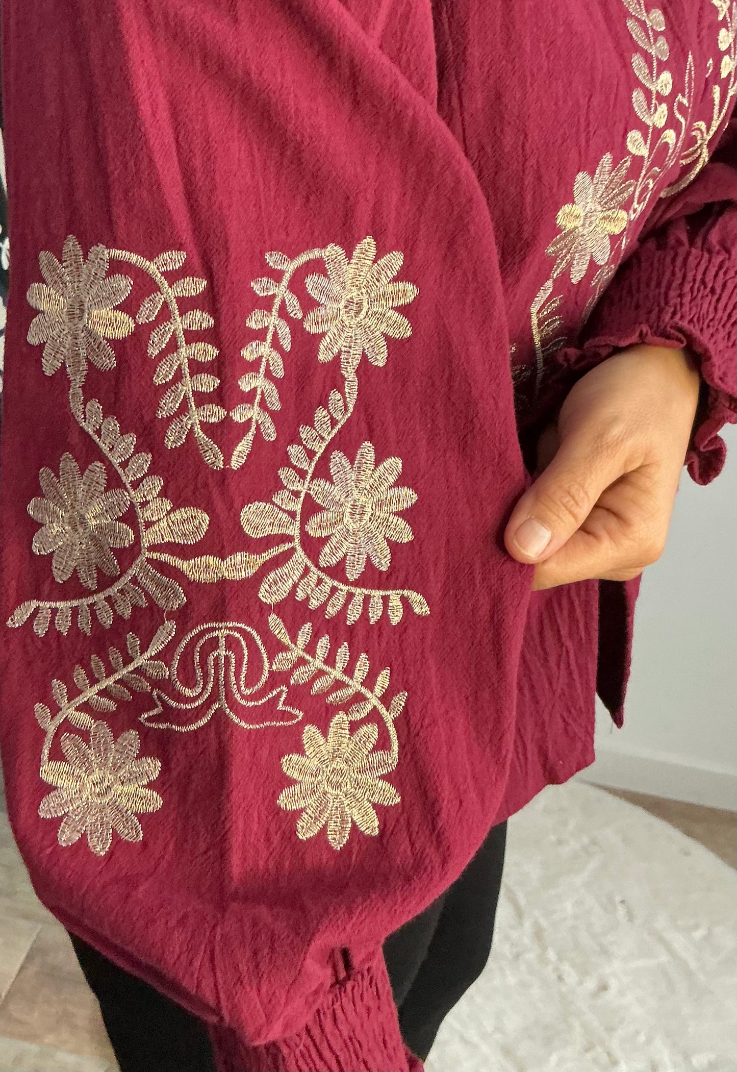 Chemise brodée