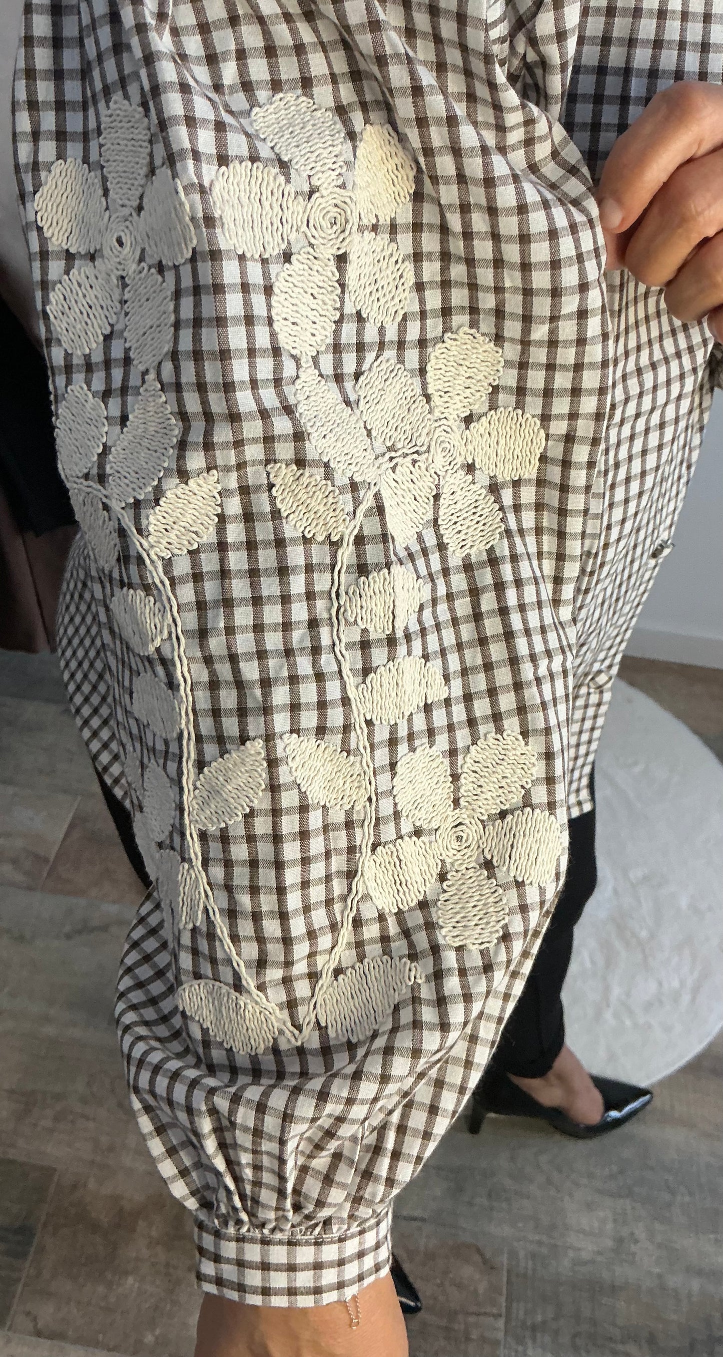 Chemisier/ tunique bordée manches  S/M