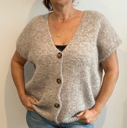 Gilet, doudou, oversize sans manches taille unique