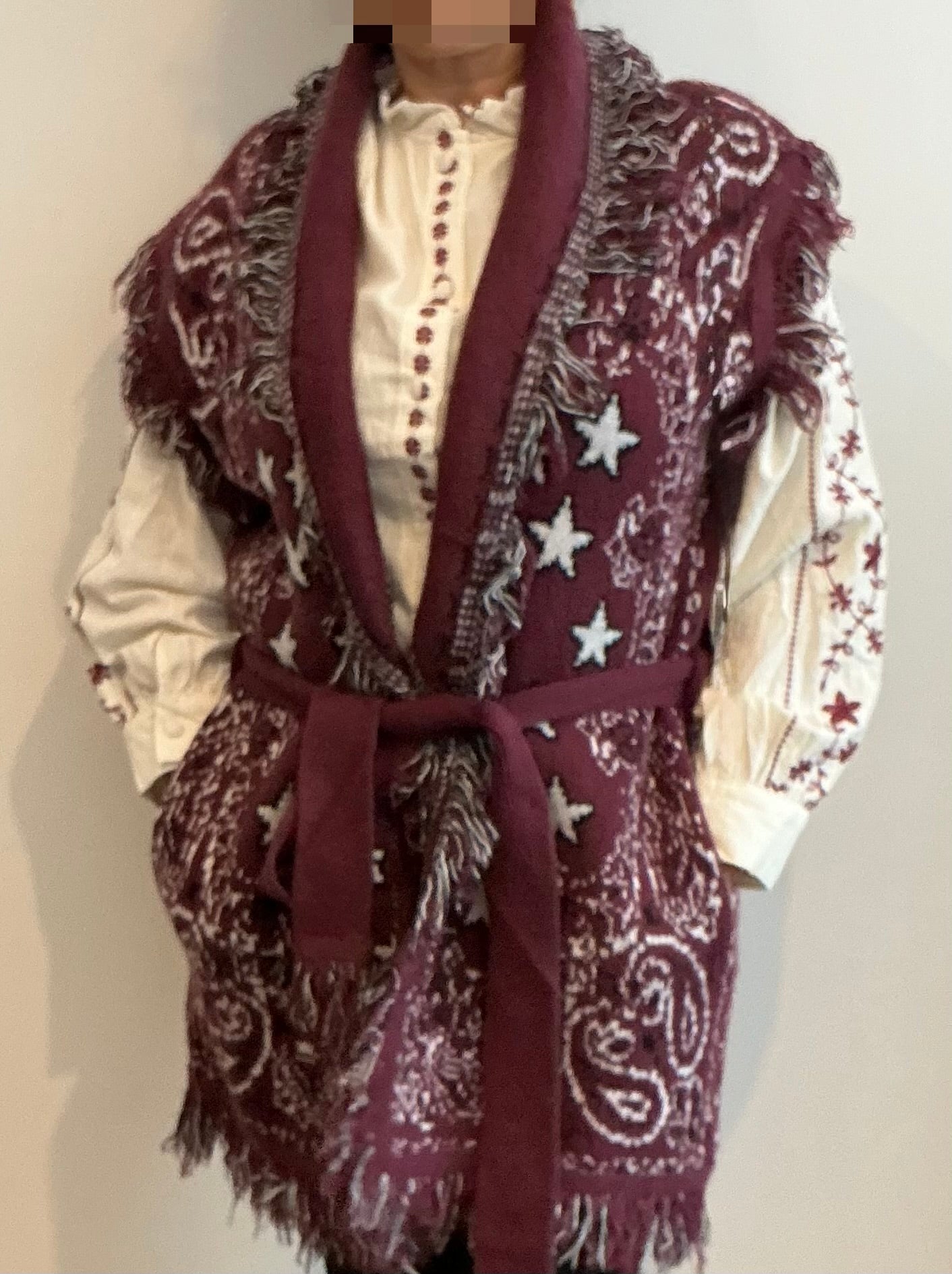 Gilet palace sans manches imprimées, bandana