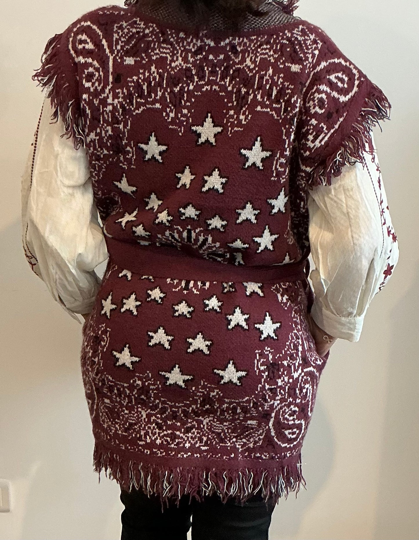 Gilet palace sans manches imprimées, bandana