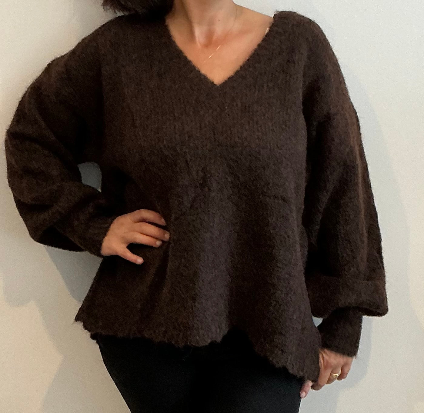 Pull LYAH dos strass taille unique