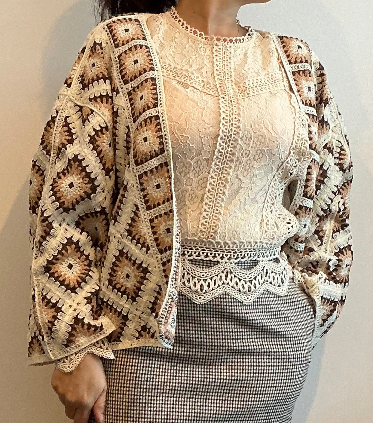 Gilet crochet taille unique