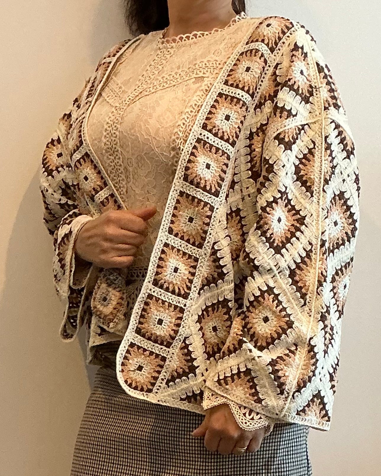Gilet crochet taille unique