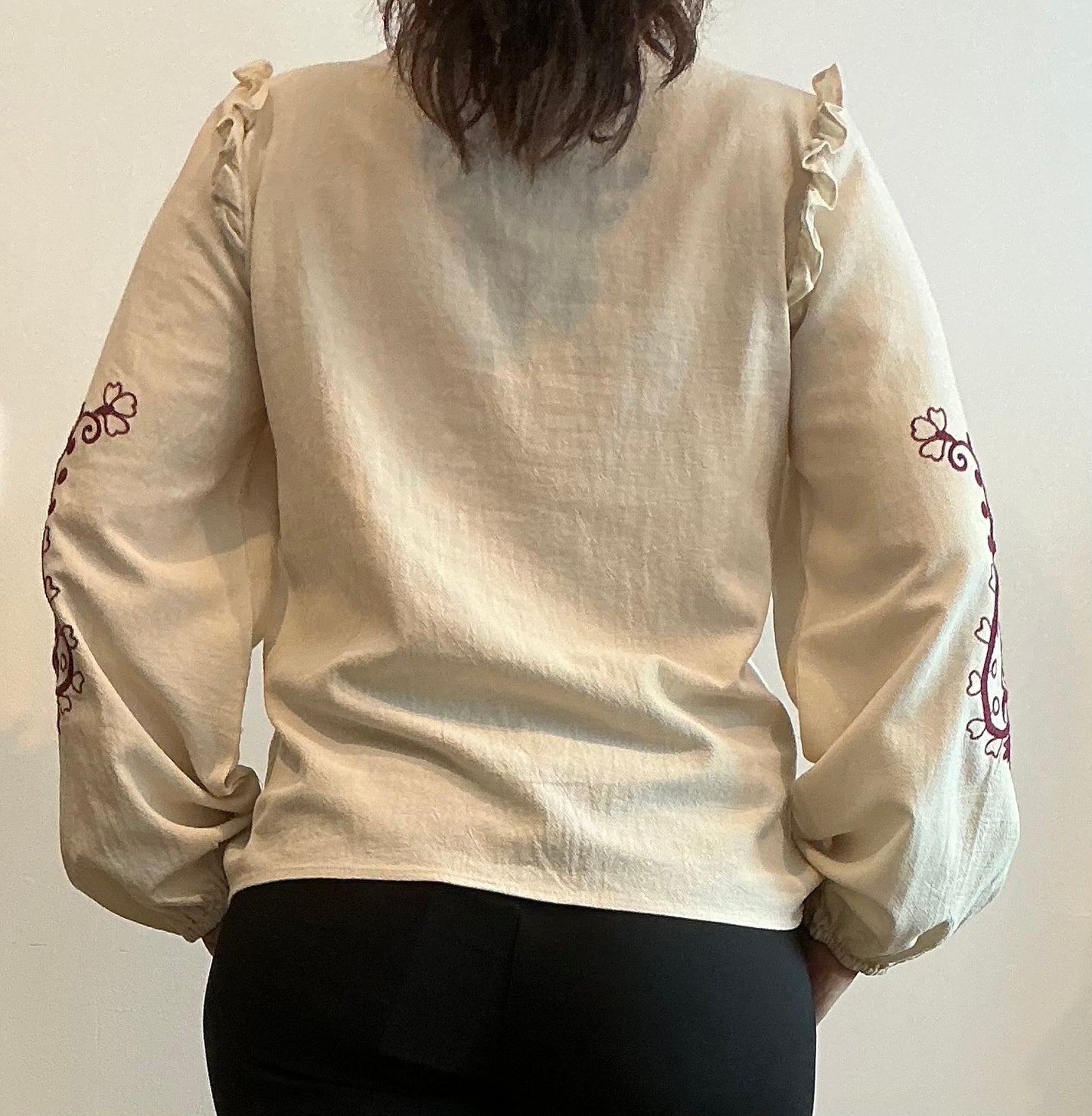 Tunique brodée fleurs