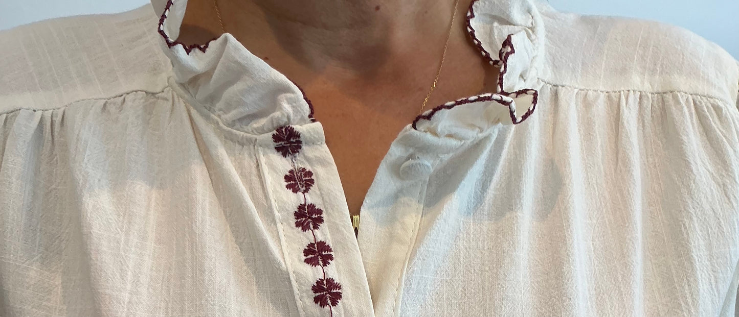 Tunique broder, manches