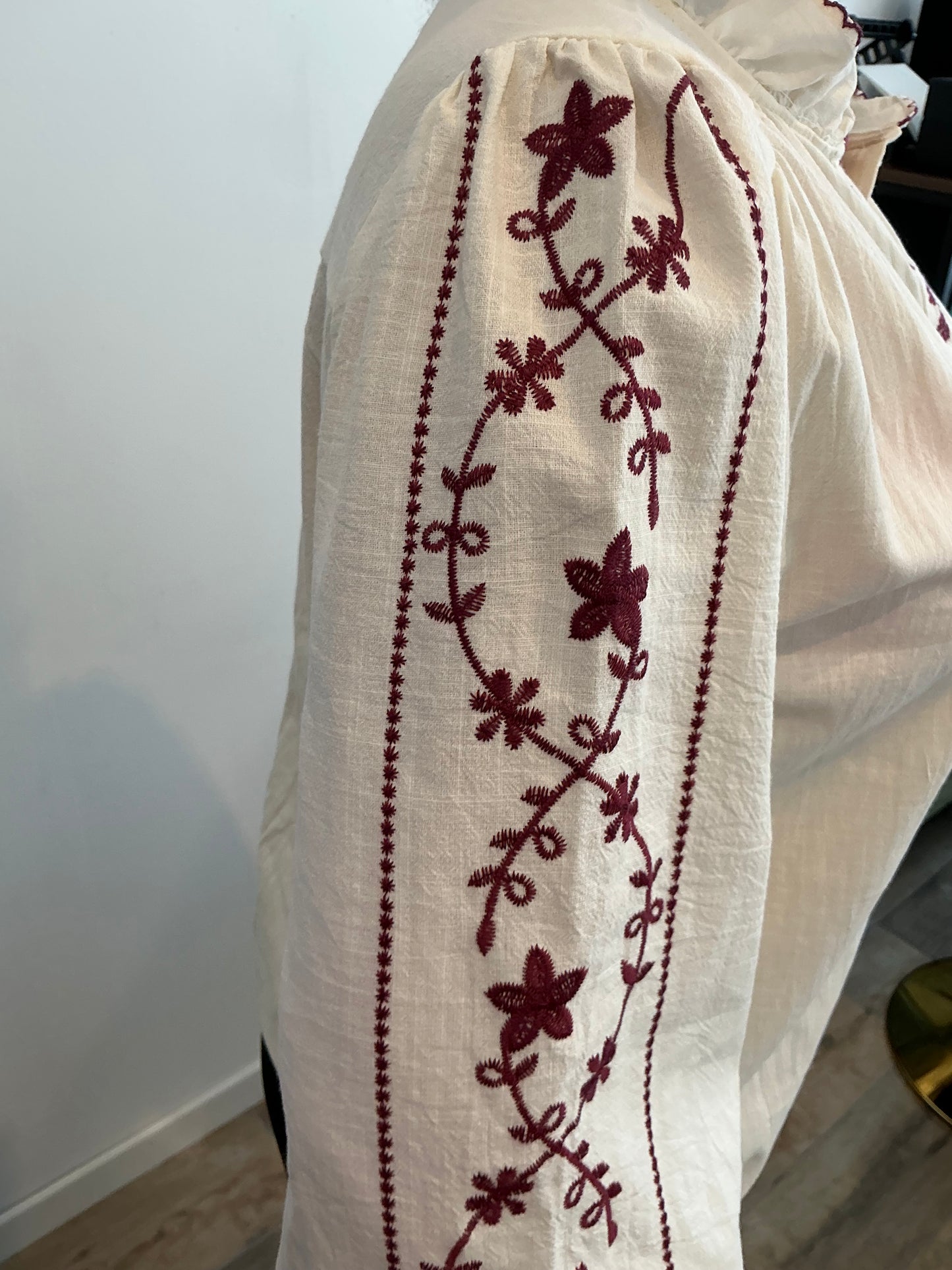 Tunique broder, manches