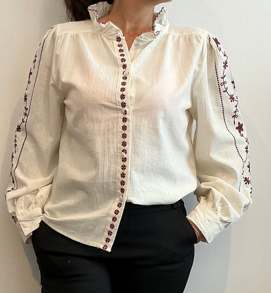 Tunique broder, manches