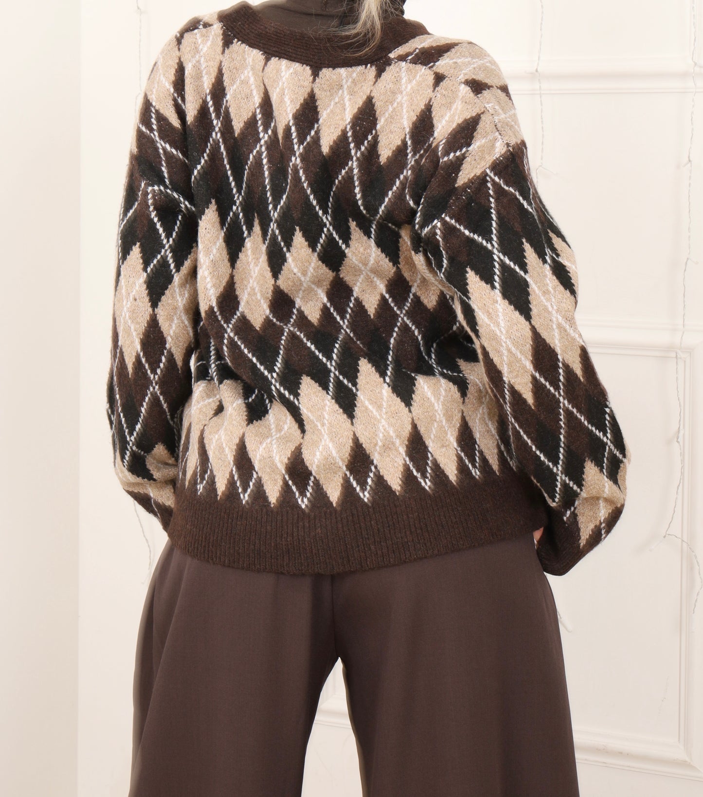 Gilet à carreaux chaud