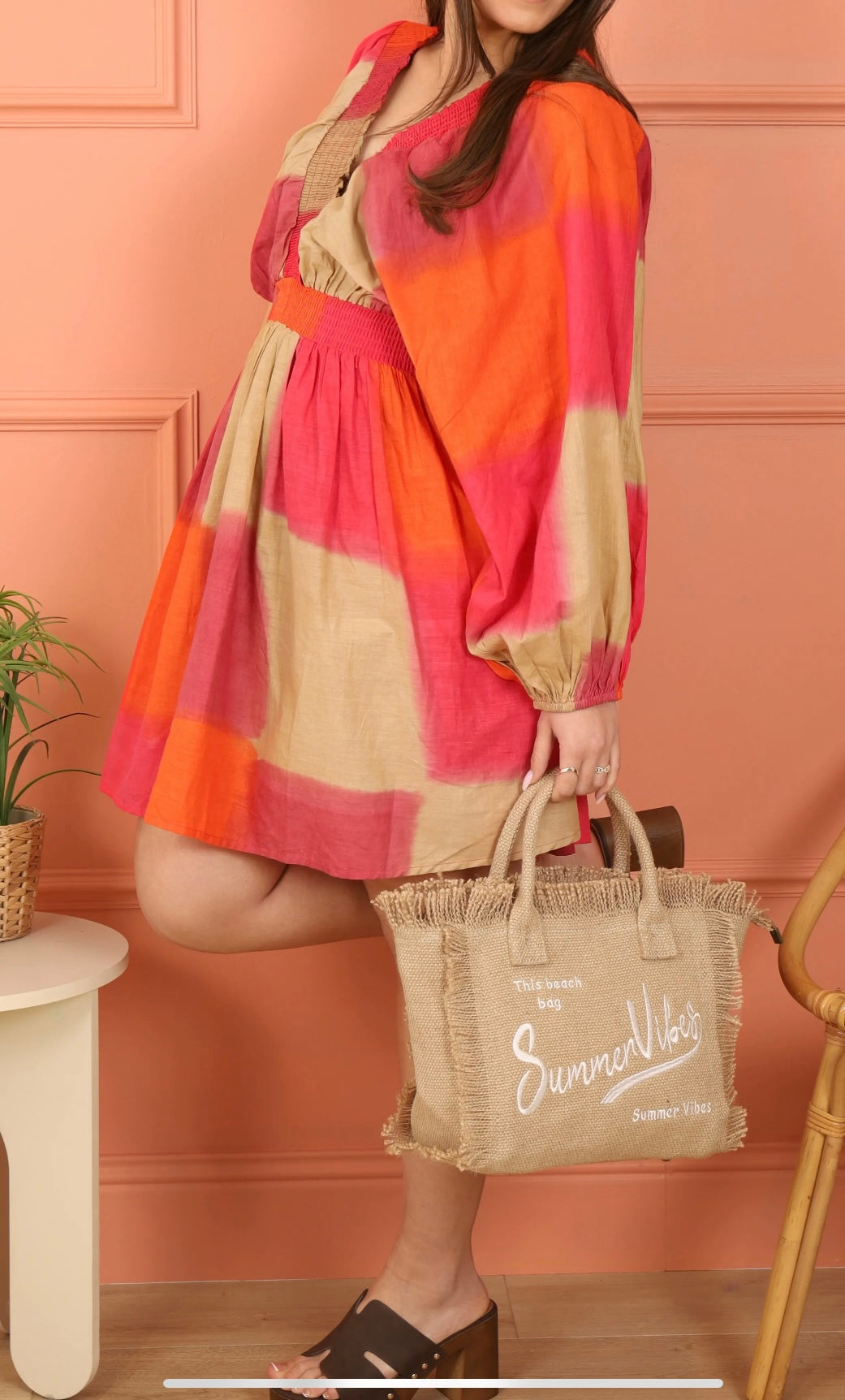 Robe Colorée d'Été — Taille Unique