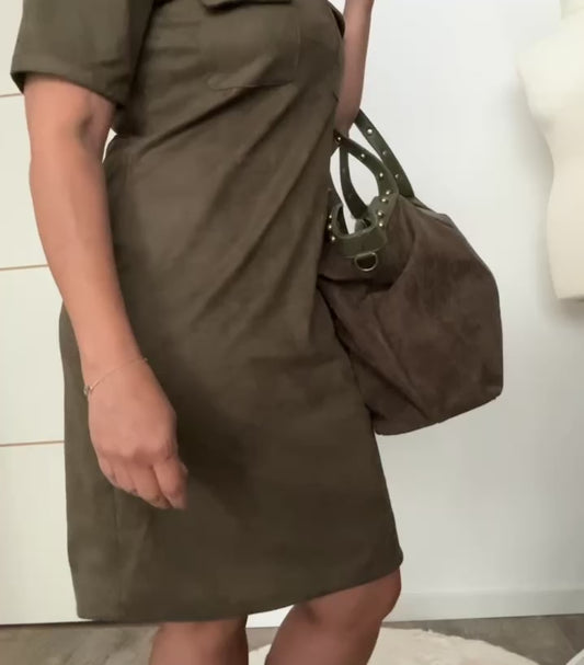 Robe suédine